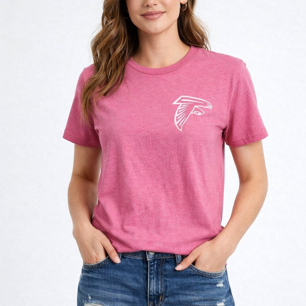 Women's Mills River School Falcon's Pink Breast Cancer Awareness Gildan Tee M